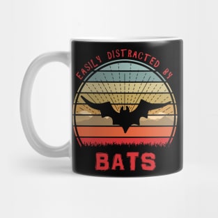 Easily Distracted By Bats Sunset Mug